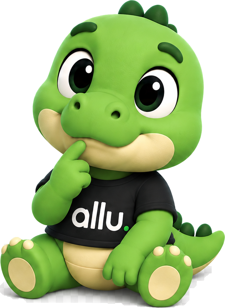 allugator pensando
